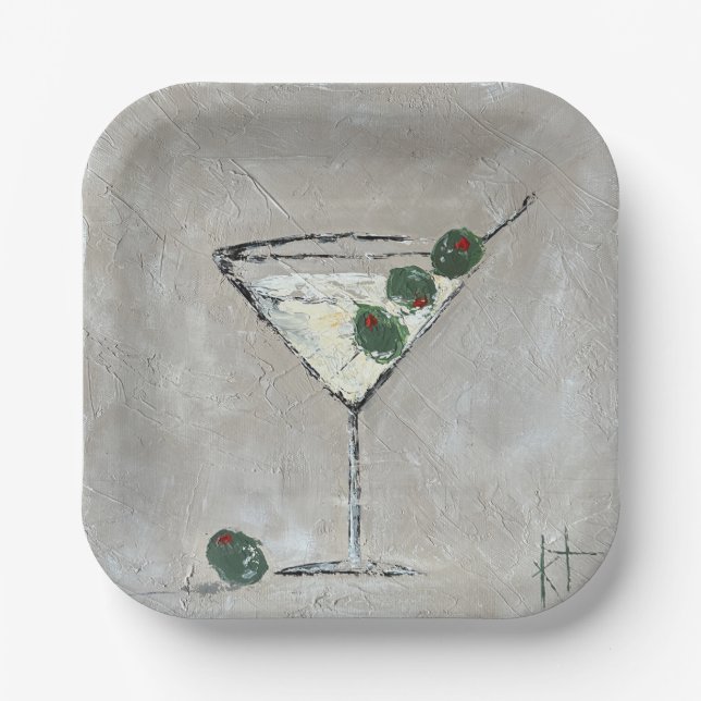 Martini Time 7" Papierplatte Pappteller (Vorderseite)