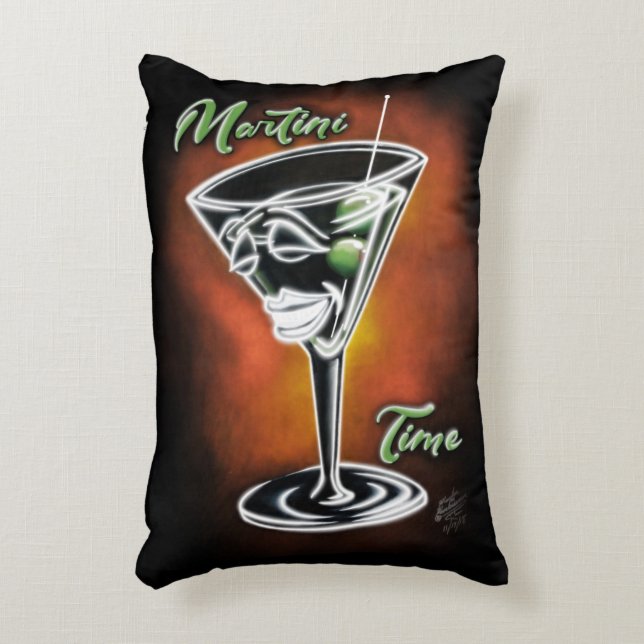 Martini Time! Dekokissen (Vorderseite(Vertikal))