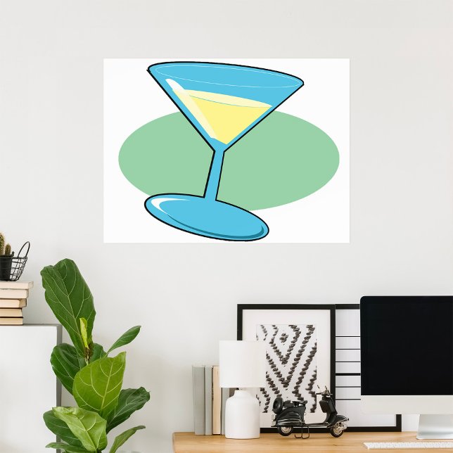 Martini trinken in einem Glasposter Poster (Von Creator hochgeladen)