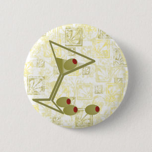 Martini und Oliven Button