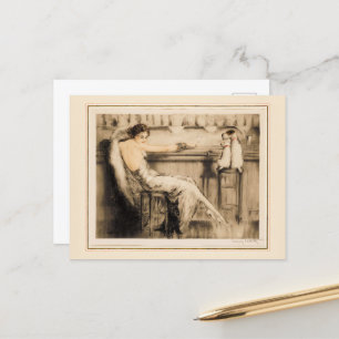 Martini von Louis Icart Postkarte