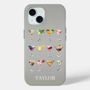 Martini-Wahnsinn-Monogramm Case-Mate iPhone Hülle