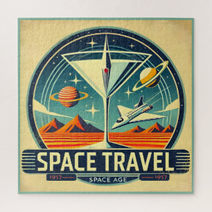 Martini Weltraum Reise 1957 New Worlds Logo Puzzle