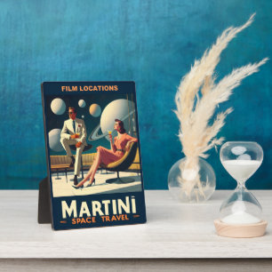 Martini Weltraum-Reiseplakate Film Locations Fotoplatte