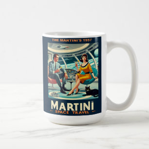 Martini Weltraum-Reiseposter Die Martini's 1957 Kaffeetasse