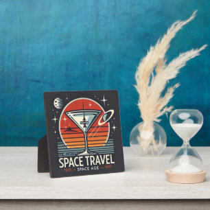 Martini Weltraumfahrt 1957 Space Age Logo Fotoplatte