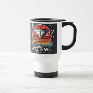 Martini Weltraumfahrt 1957 Space Age Logo Reisebecher