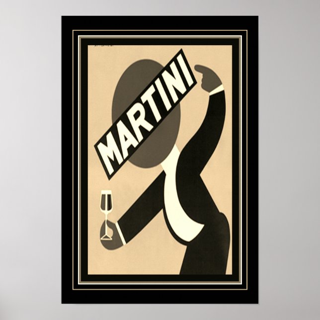Martini-Werbung 1938 Poster (Vorne)