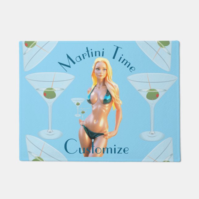 Martini-Zeit Bikini-Schatz Thunder_Cove  Fußmatte (Vorderseite)