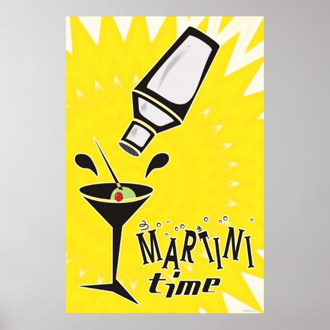 Martini-Zeit Poster (Vorne)