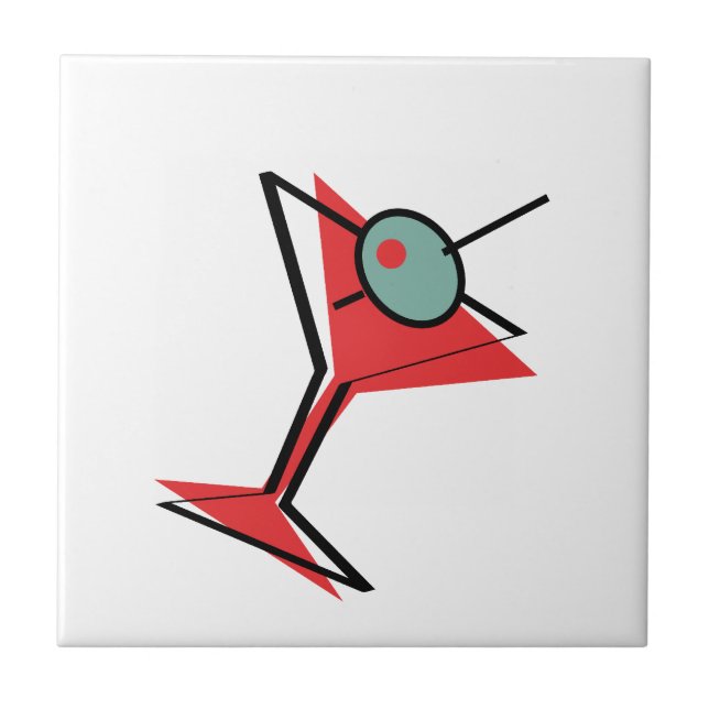 Martini-Zeit-Recht Fliese (Vorderseite)