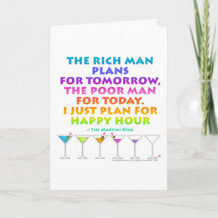 MARTINI ZEN - Plan für Happy Hour Begrüßung - Noti Karte