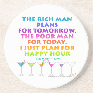 MARTINI ZEN - Untersetzer für Happy Hour  Planung