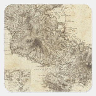 Martinico Quadratischer Aufkleber