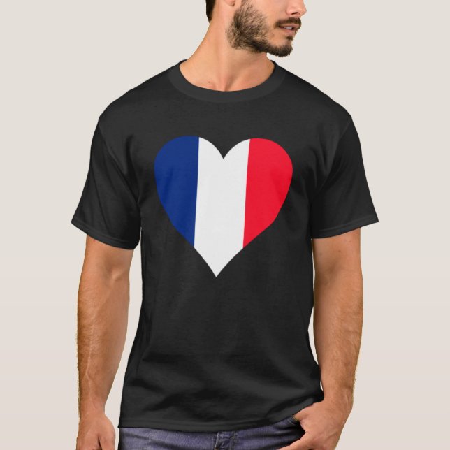 Martinique Flag Heart Martinique Gifts Liebe Marti T-Shirt (Vorderseite)