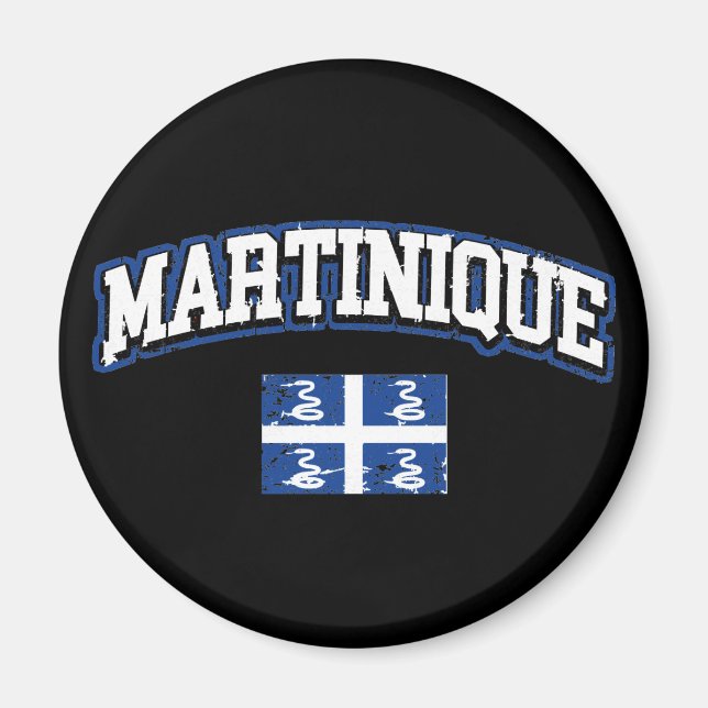 Martinique Flag Magnet (Vorne)