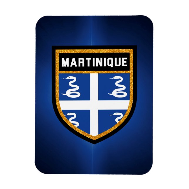 Martinique Flag Magnet (Vertikal)