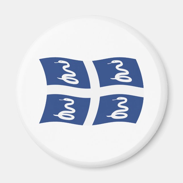 Martinique Flag Magnet (Vorne)