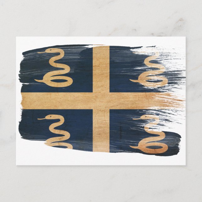 Martinique Flag Postkarten (Vorderseite)