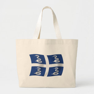 Martinique Flag Tote Bag Jumbo Stoffbeutel
