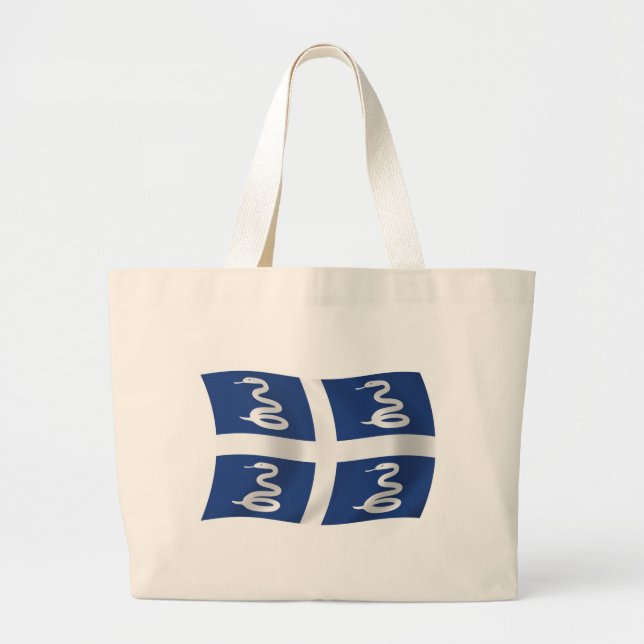 Martinique Flag Tote Bag Jumbo Stoffbeutel (Vorne)
