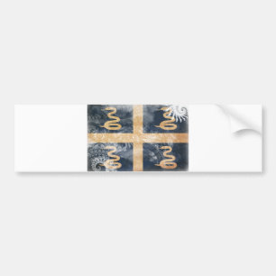 Martinique-Flagge Autoaufkleber