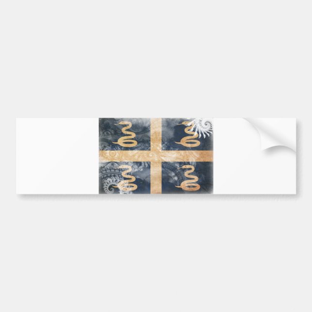 Martinique-Flagge Autoaufkleber (Vorne)