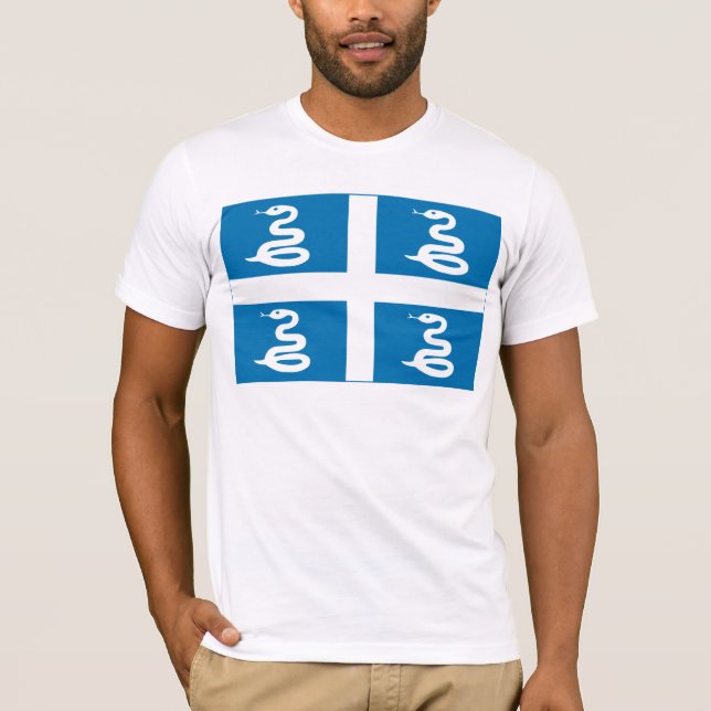 Martinique-Flaggen-T - Shirt (Vorderseite)