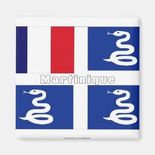 Martinique-Flaggenmagnet Magnet