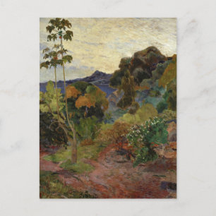 Martinique Landscape von Paul Gauguin, 1887 Postca Postkarte