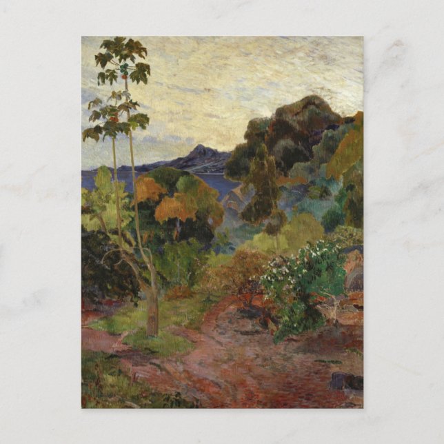 Martinique Landscape von Paul Gauguin, 1887 Postca Postkarte (Vorderseite)