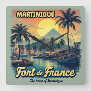 MARTINIQUE QUADRATISCHE WANDUHR