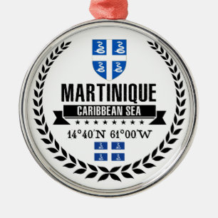 Martinique Silbernes Ornament