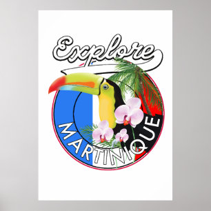 Martinique Travel-Logo Poster