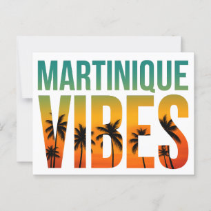 Martinique Vibes Wird Sonnenuntergang Postkarte
