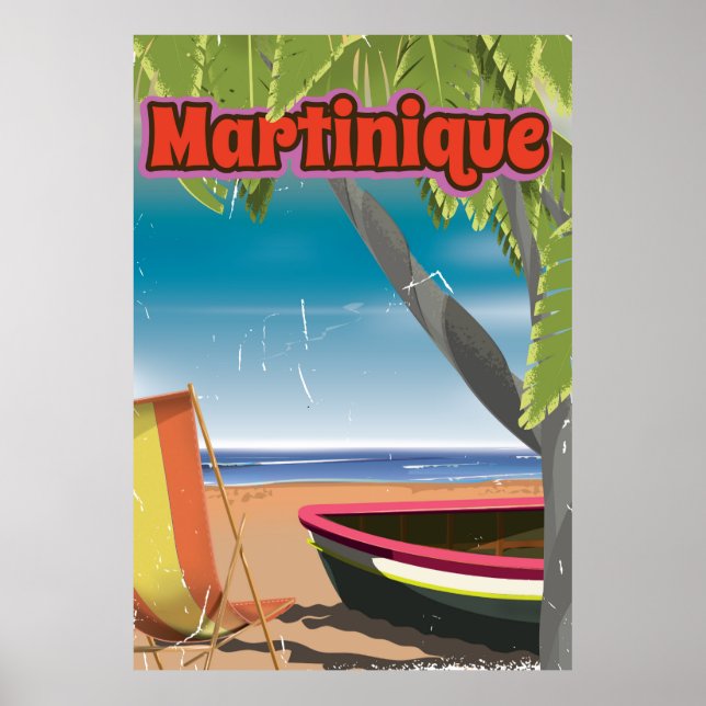 Martinique Vintage Reiseplakat Poster (Vorne)