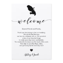 Martinique Wedding Welcome Letter & Itinerary