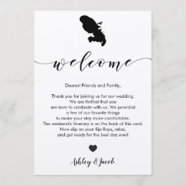 Martinique Wedding Welcome Letter & Itinerary Programm