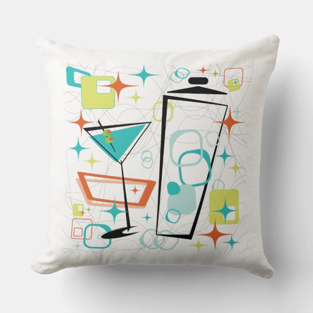 Martinis ein Gehen-Gehen Kissen (Vorderseite)