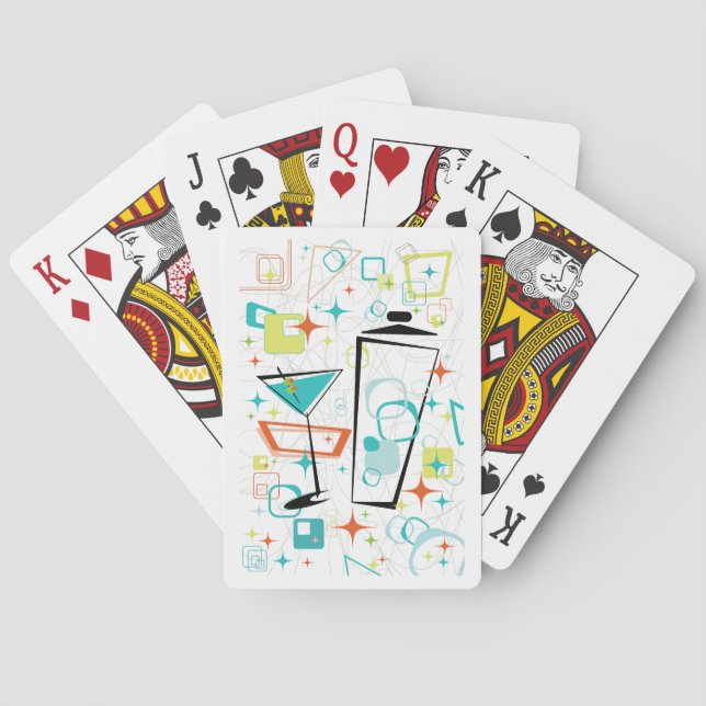 Martinis Gehen-Gehen Spielkarten (Rückseite)