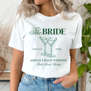 Martinis & Matrimony Bachelorette T-Shirt
