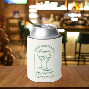 Martinis & Matrimony Bachelorette Wochenende Dosenkühler