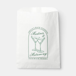 Martinis & Matrimony Bachelorette Wochenende Geschenktütchen