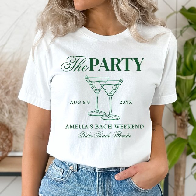 Martinis & Matrimony Junggeselinnen-Abschied T-Shirt (Von Creator hochgeladen)