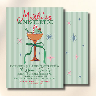 Martini's & Mistletoe Christmas Cocktail event Einladung