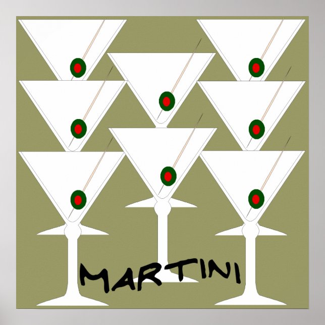 Martinis Poster Print (Vorne)