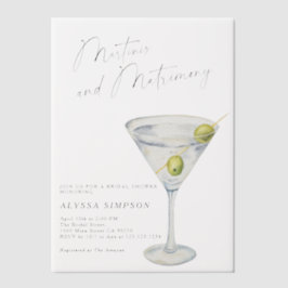 Martinis und Matrimony Brautparty