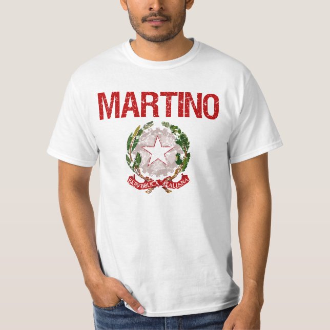 Martino-Italiener-Familienname T-Shirt (Vorderseite)
