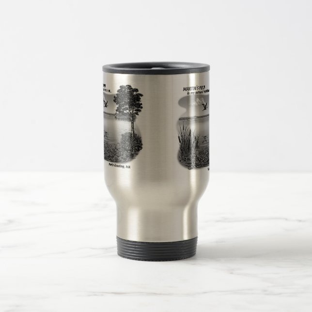 Martins Teich-Reise-Tasse - Silber Reisebecher (Mittel)