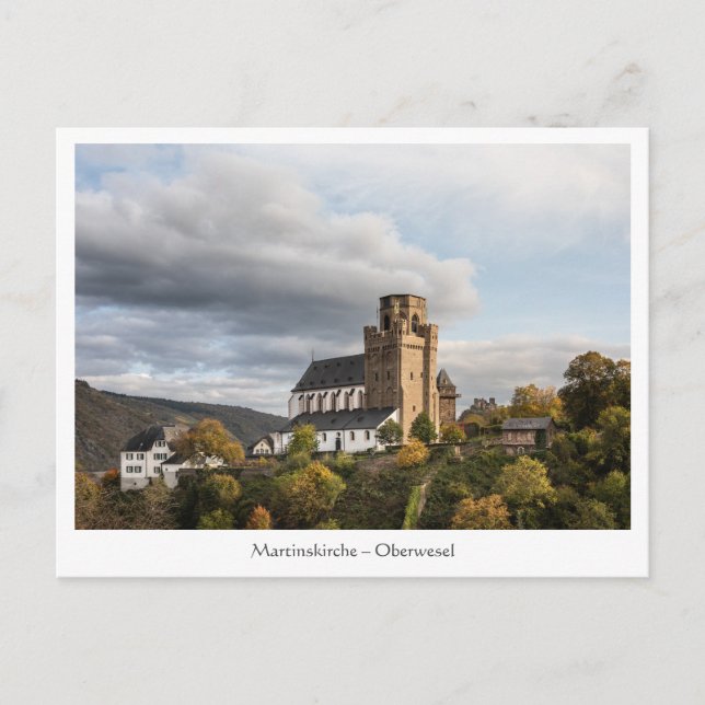 Martinskirche Oberwesel Postkarte (Vorderseite)
